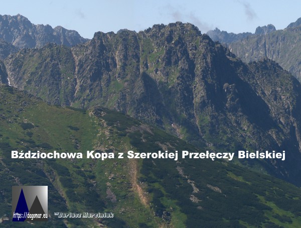 Bździochowa Kopa z Szerokiej Przełęczy Bielskiej